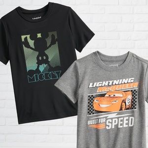 NWT Two Disney/Pixar Boys Tees - Lightning McQueen and Buzz - Size 5
